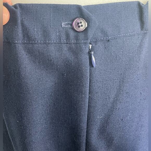 VINTAGE 80s navy skirt suit in 16 - Picture 4 of 7